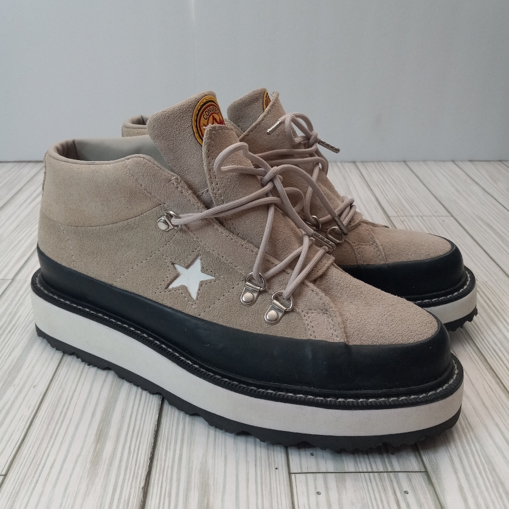 NEW Converse One Star Mountain Club Suede Leather Platform Boots